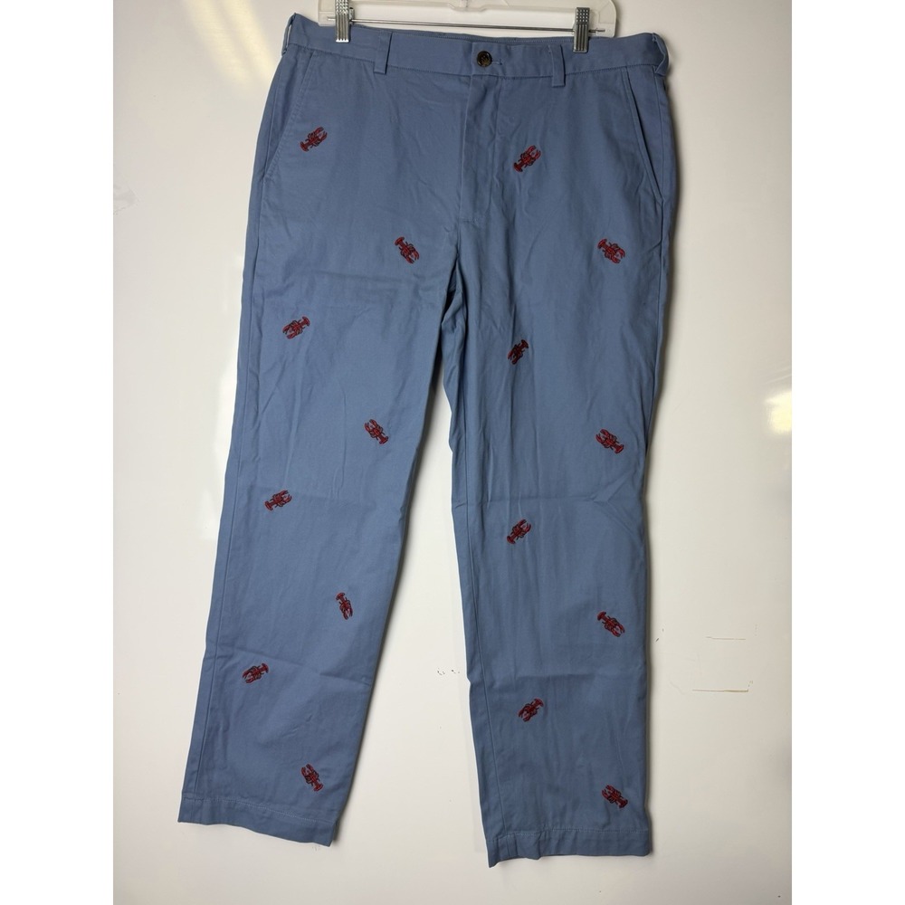 BROOKS BROTHERS Lobsters Embroiled W35/L30 100% COTTON Limited Edition